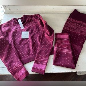 Fair Isle Top and High Waisted Seamless Leggings